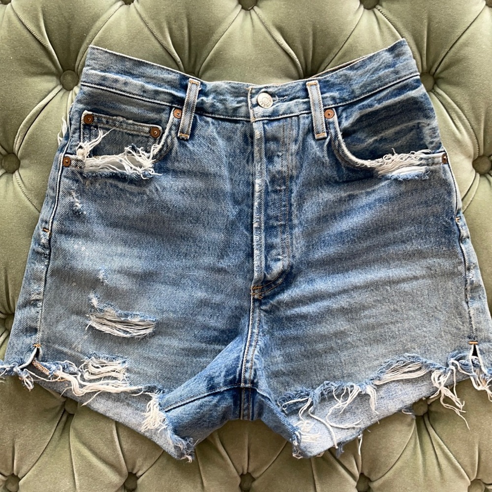 Agolde Dee High Rise denim shorts